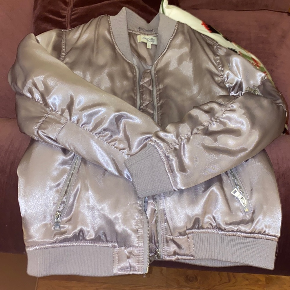 satin bomber jacket